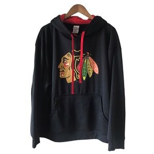 ProEdge Chicago Black Hawks NHL  #19 Toews  Black Hoodie PullOver Size XL